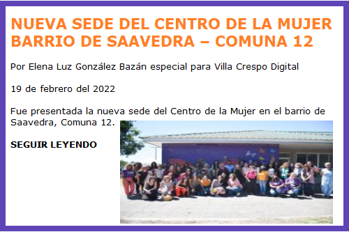 COMUNA 12 SAAVEDRA CIM